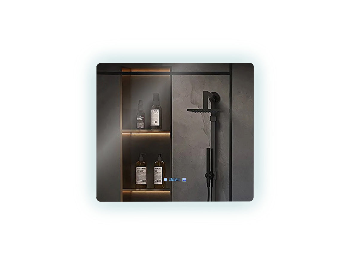 Lexora Lugano 36 in. W x 32 in. H LED Bathroom Vanity Mirror