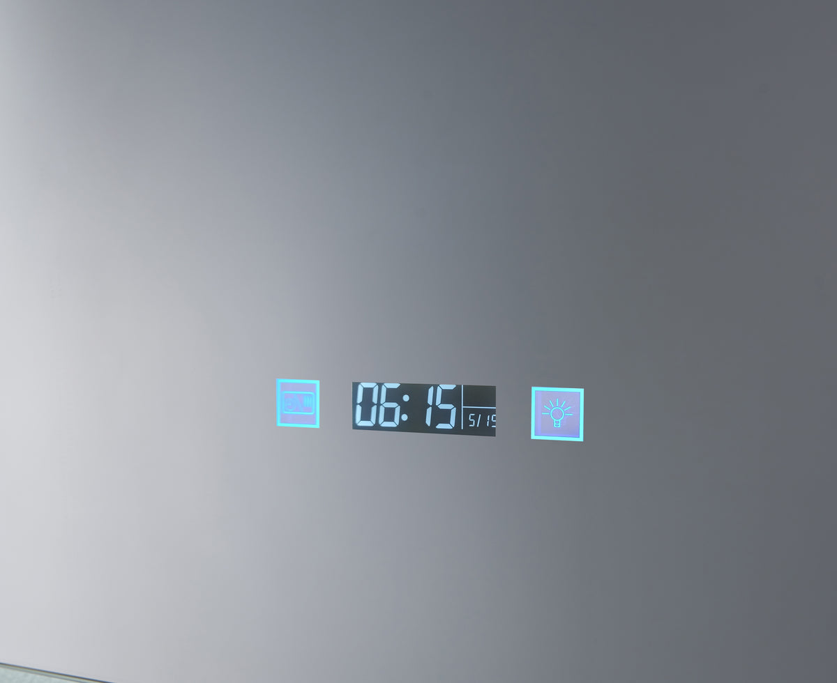 Lexora Lugano 36 in. W x 36 in. H LED Bathroom Vanity Mirror