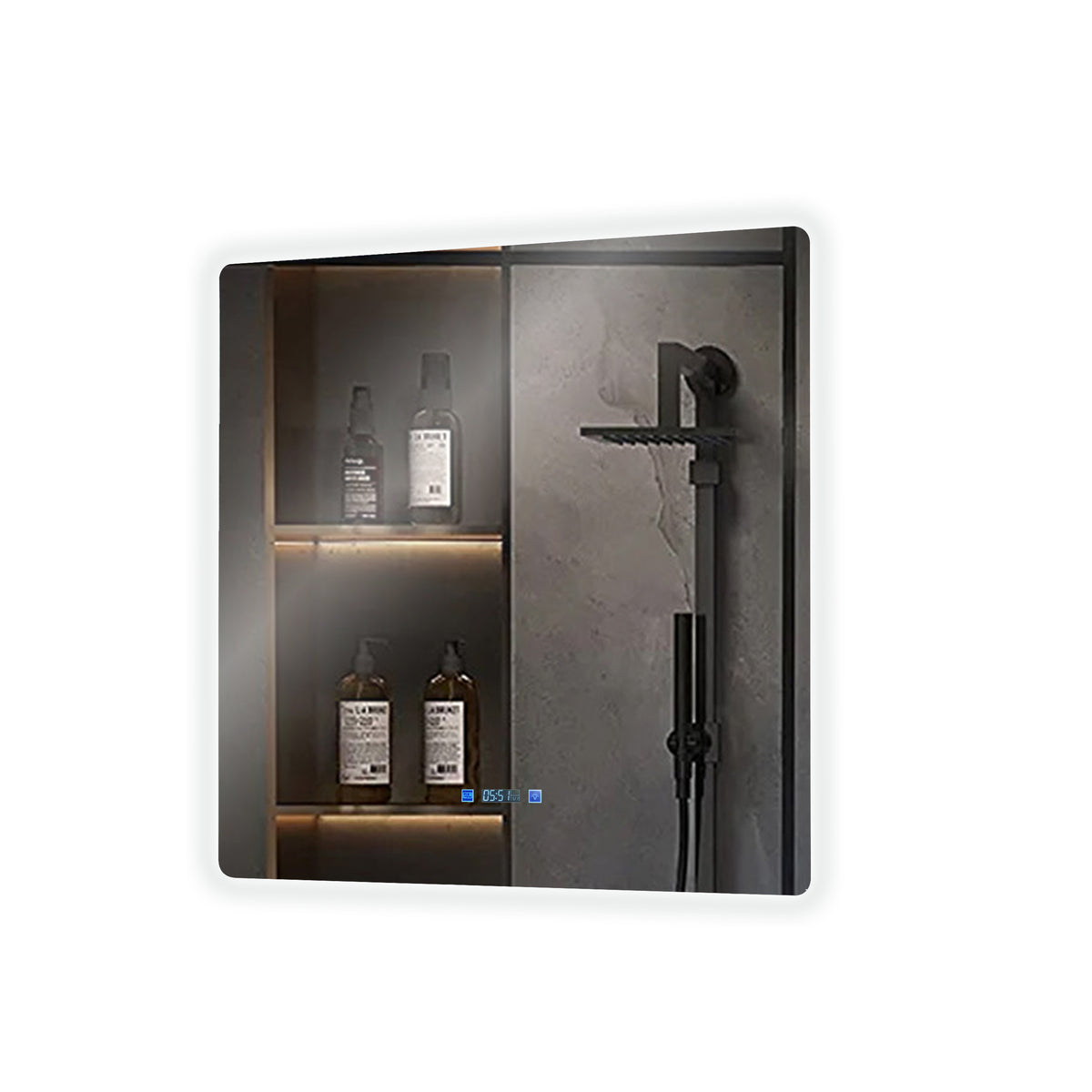 Lexora Lugano 36 in. W x 36 in. H LED Bathroom Vanity Mirror