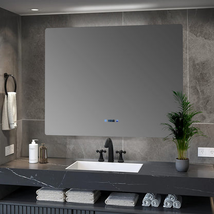 Lexora Lugano 48 in. W x 36 in. H LED Bathroom Vanity Mirror