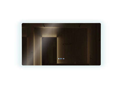 Lexora Lugano 60 in. W x 32 in. H LED Bathroom Vanity Mirror