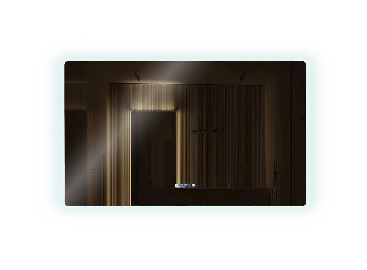 Lexora Lugano 60 in. W x 36 in. H LED Bathroom Vanity Mirror