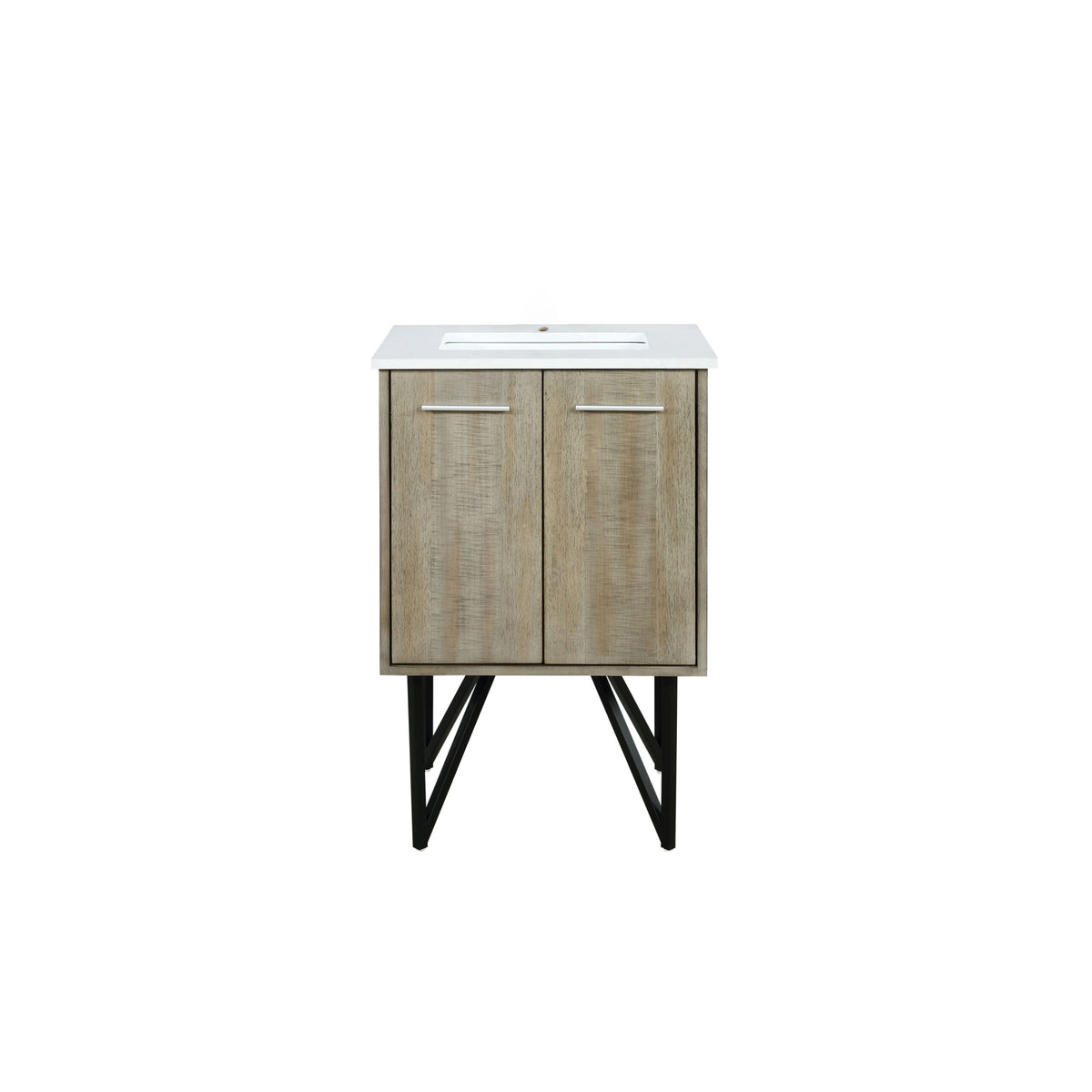 Lexora Lancy 24 in. Rustic Acacia Single Sink Bath Vanity