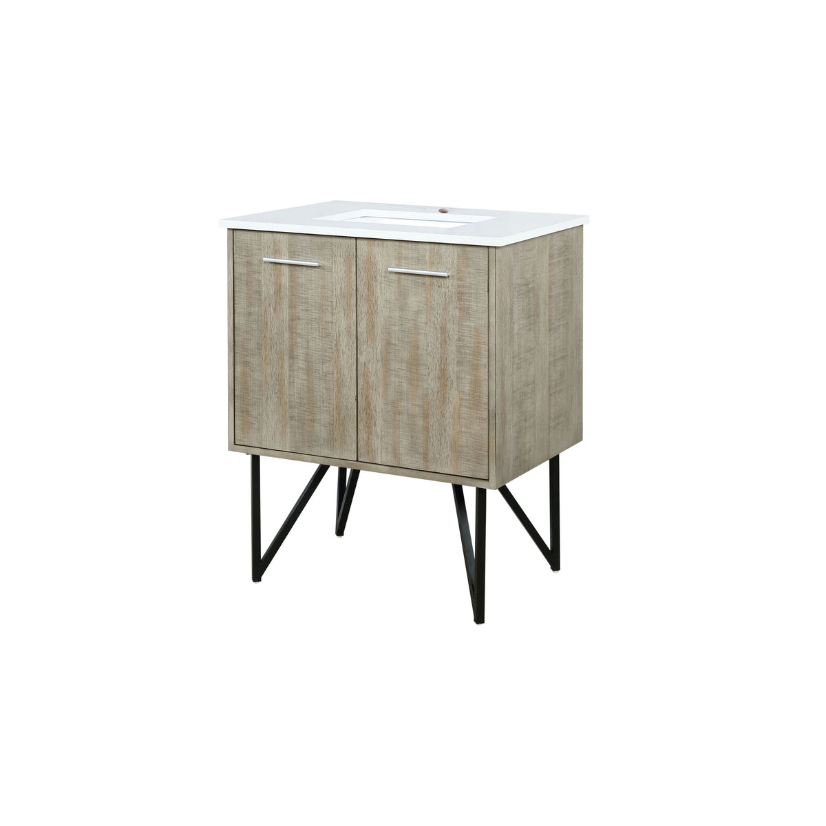 Lexora Lancy 30 in. Rustic Acacia Single Sink Bath Vanity