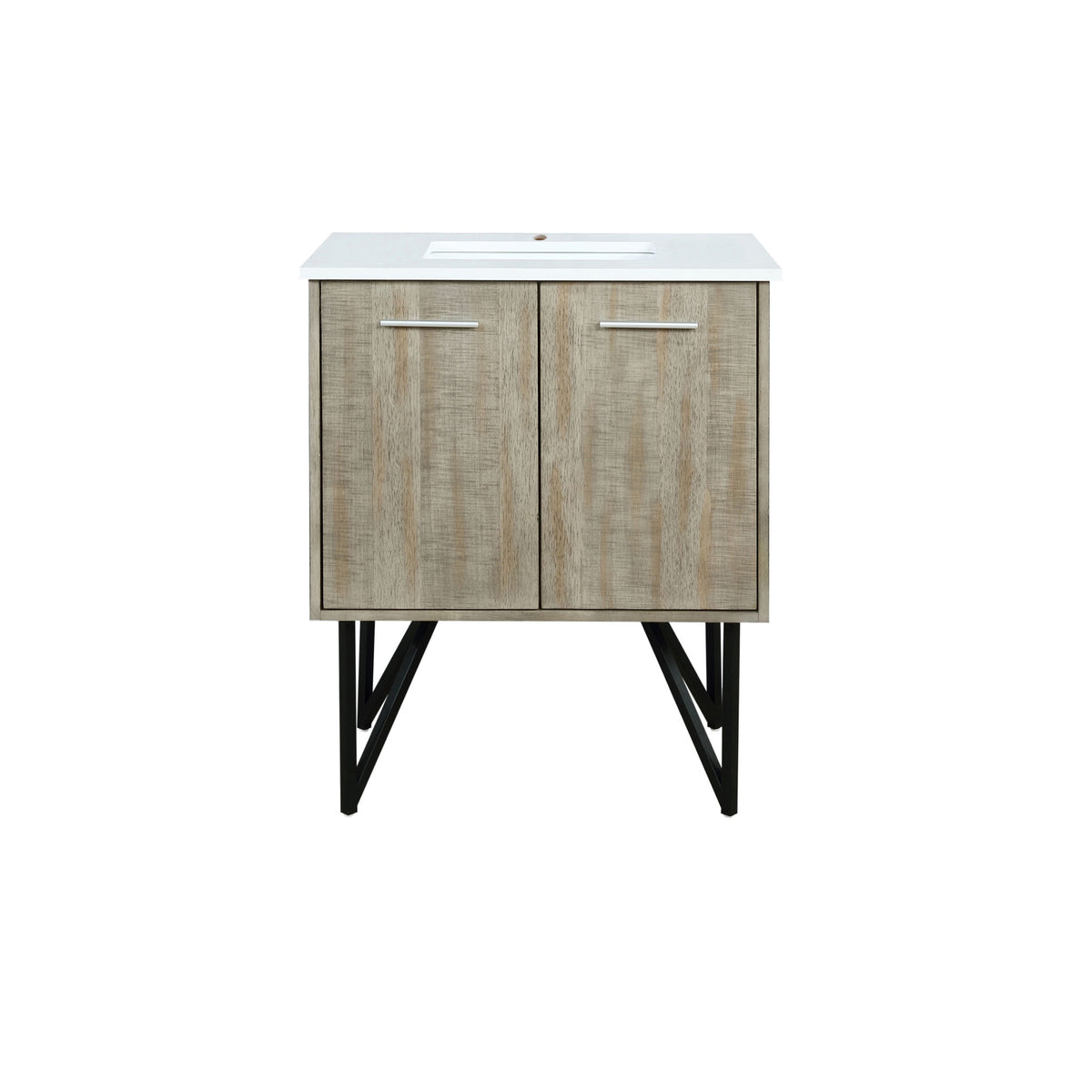 Lexora Lancy 30 in. Rustic Acacia Single Sink Bath Vanity