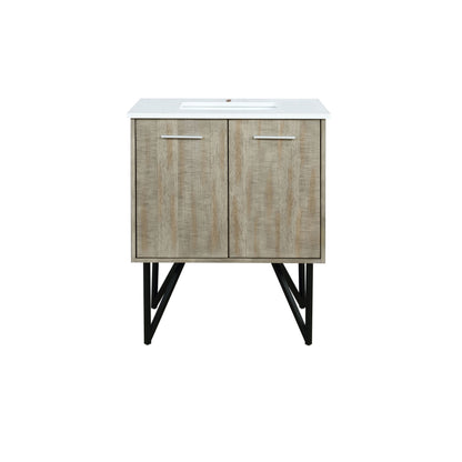 Lexora Lancy 30 in. Rustic Acacia Single Sink Bath Vanity