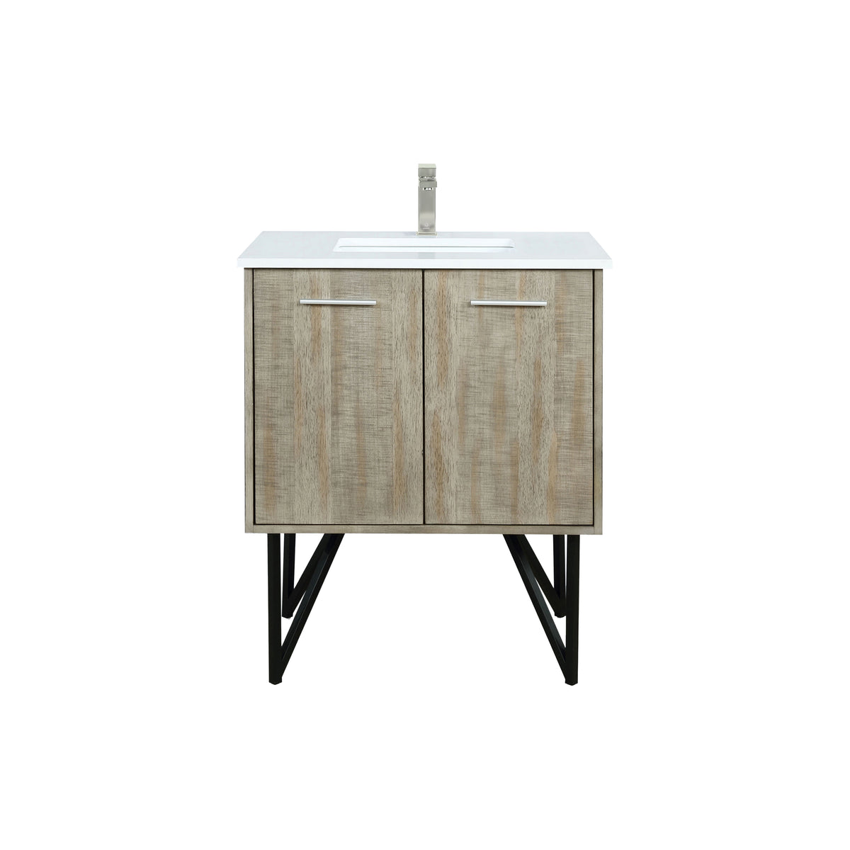 Lexora Lancy 30 in. Rustic Acacia Single Sink Bath Vanity