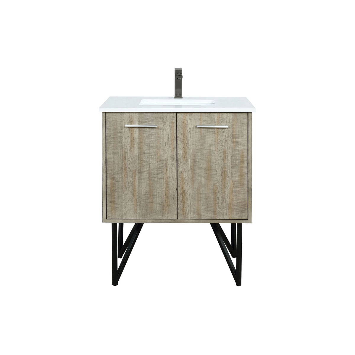 Lexora Lancy 30 in. Rustic Acacia Single Sink Bath Vanity