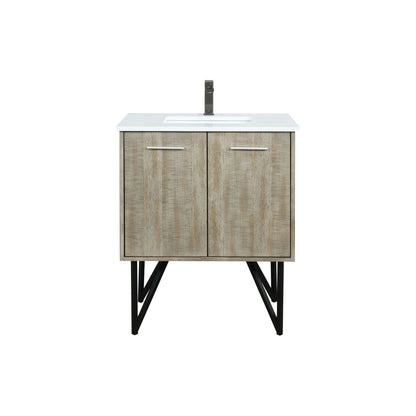Lexora Lancy 30 in. Rustic Acacia Single Sink Bath Vanity