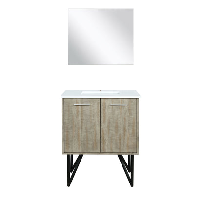 Lexora Lancy 30 in. Rustic Acacia Single Sink Bath Vanity