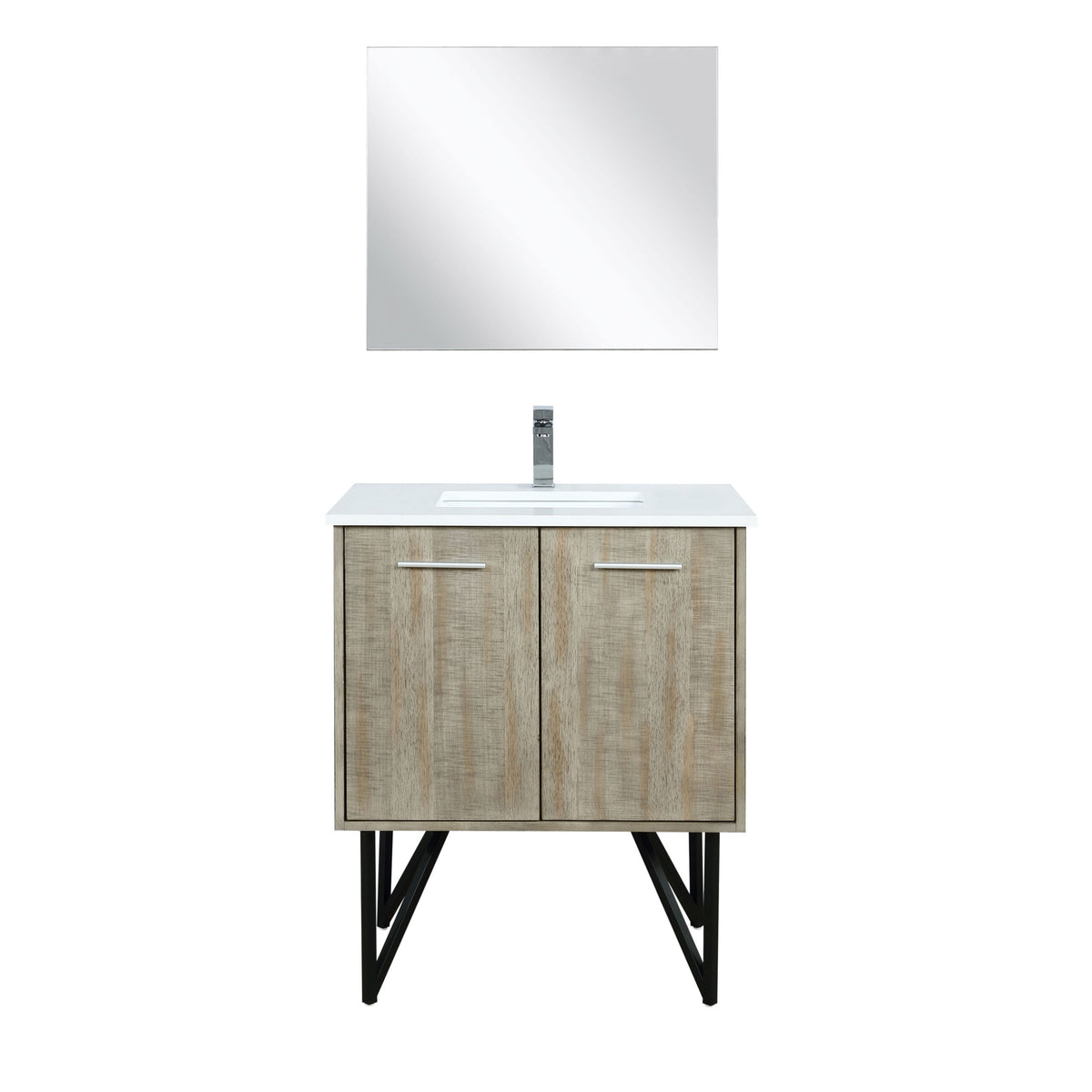 Lexora Lancy 30 in. Rustic Acacia Single Sink Bath Vanity