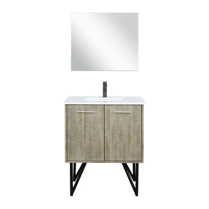 Lexora Lancy 30 in. Rustic Acacia Single Sink Bath Vanity