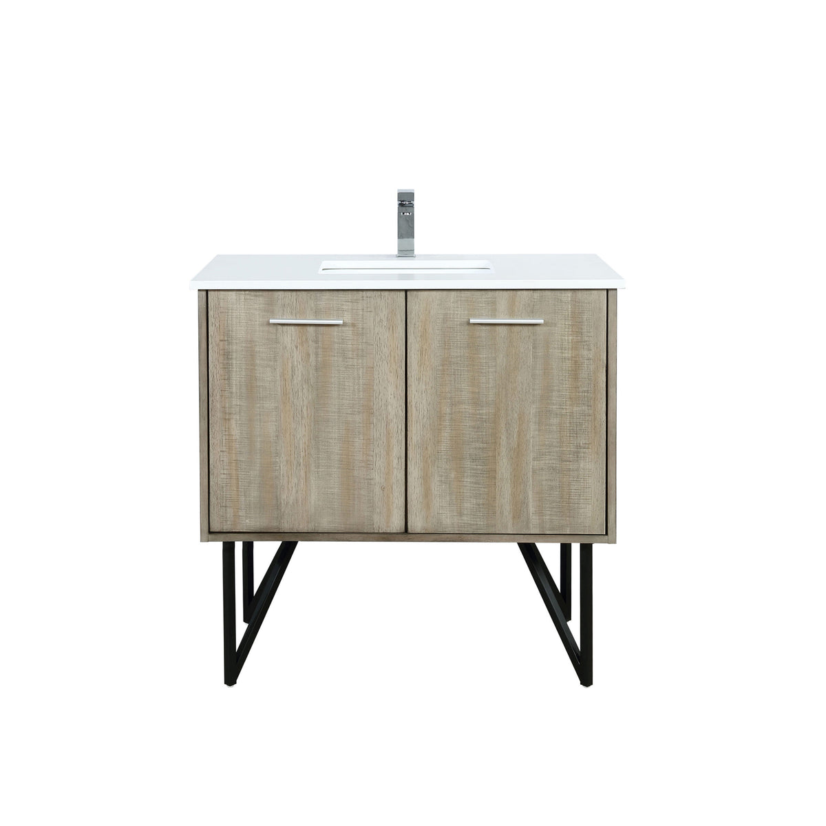 Lexora Lancy 36 in. Rustic Acacia Single Sink Bath Vanity