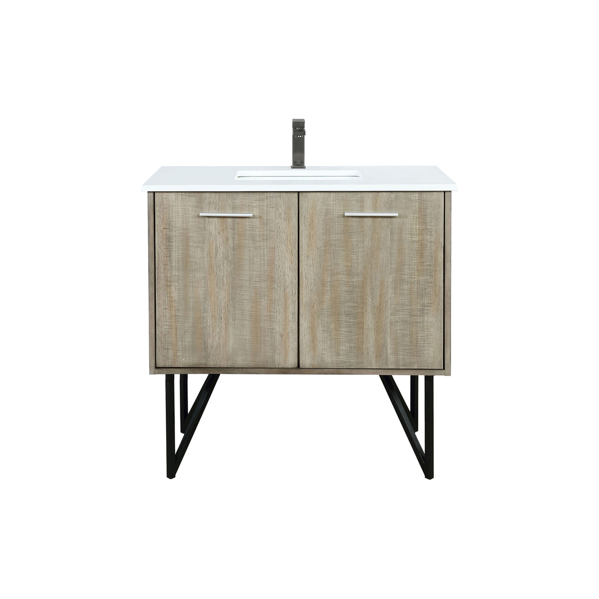 Lexora Lancy 36 in. Rustic Acacia Single Sink Bath Vanity