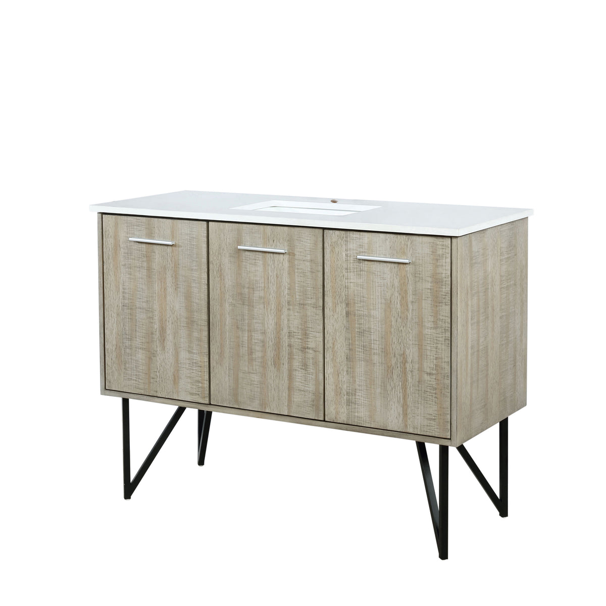Lexora Lancy 48 in. Rustic Acacia Single Sink Bath Vanity