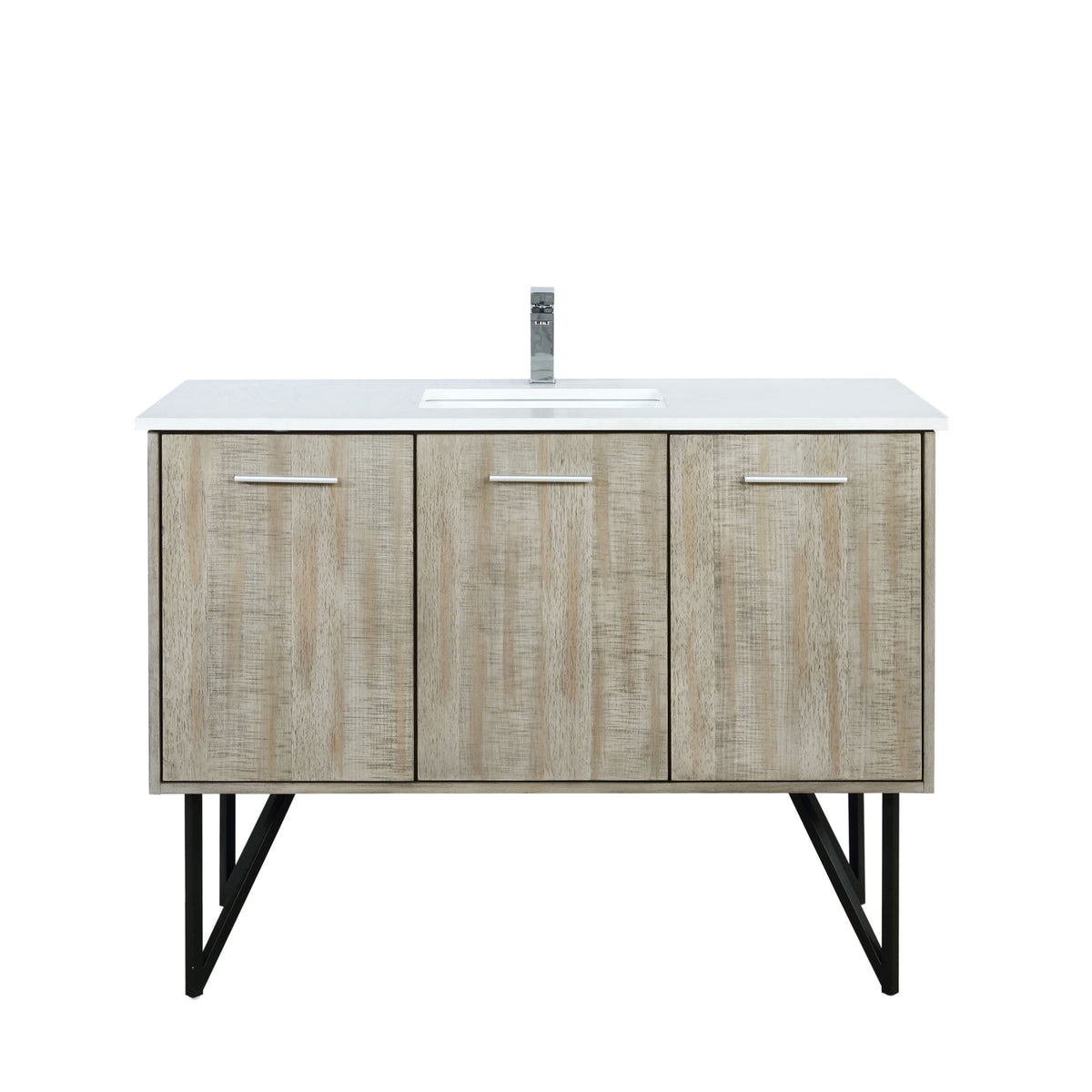Lexora Lancy 48 in. Rustic Acacia Single Sink Bath Vanity