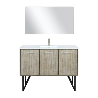 Lexora Lancy 48 in. Rustic Acacia Single Sink Bath Vanity
