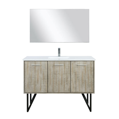 Lexora Lancy 48 in. Rustic Acacia Single Sink Bath Vanity