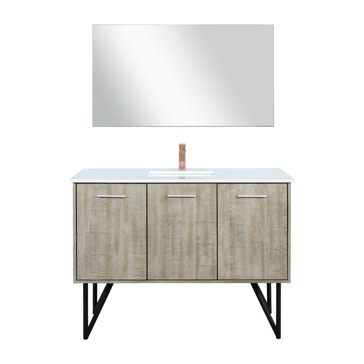Lexora Lancy 48 in. Rustic Acacia Single Sink Bath Vanity