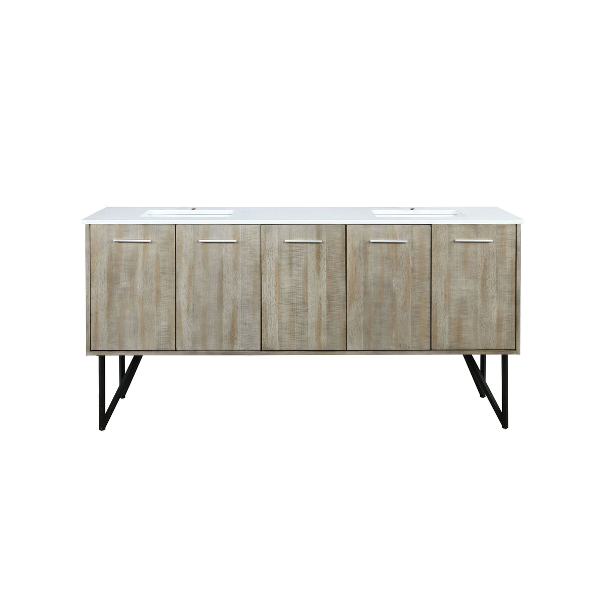 Lexora Lancy 72 in. Rustic Acacia Double Sink Bath Vanity