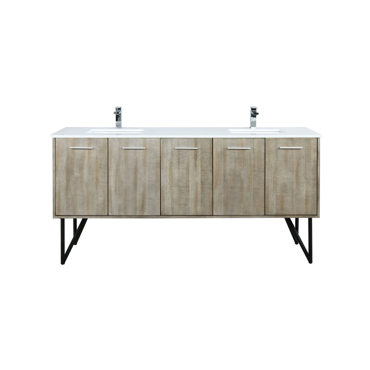 Lexora Lancy 72 in. Rustic Acacia Double Sink Bath Vanity