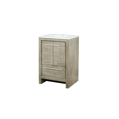 Lexora Lafarre 24 in. Rustic Acacia Single Sink Bath Vanity