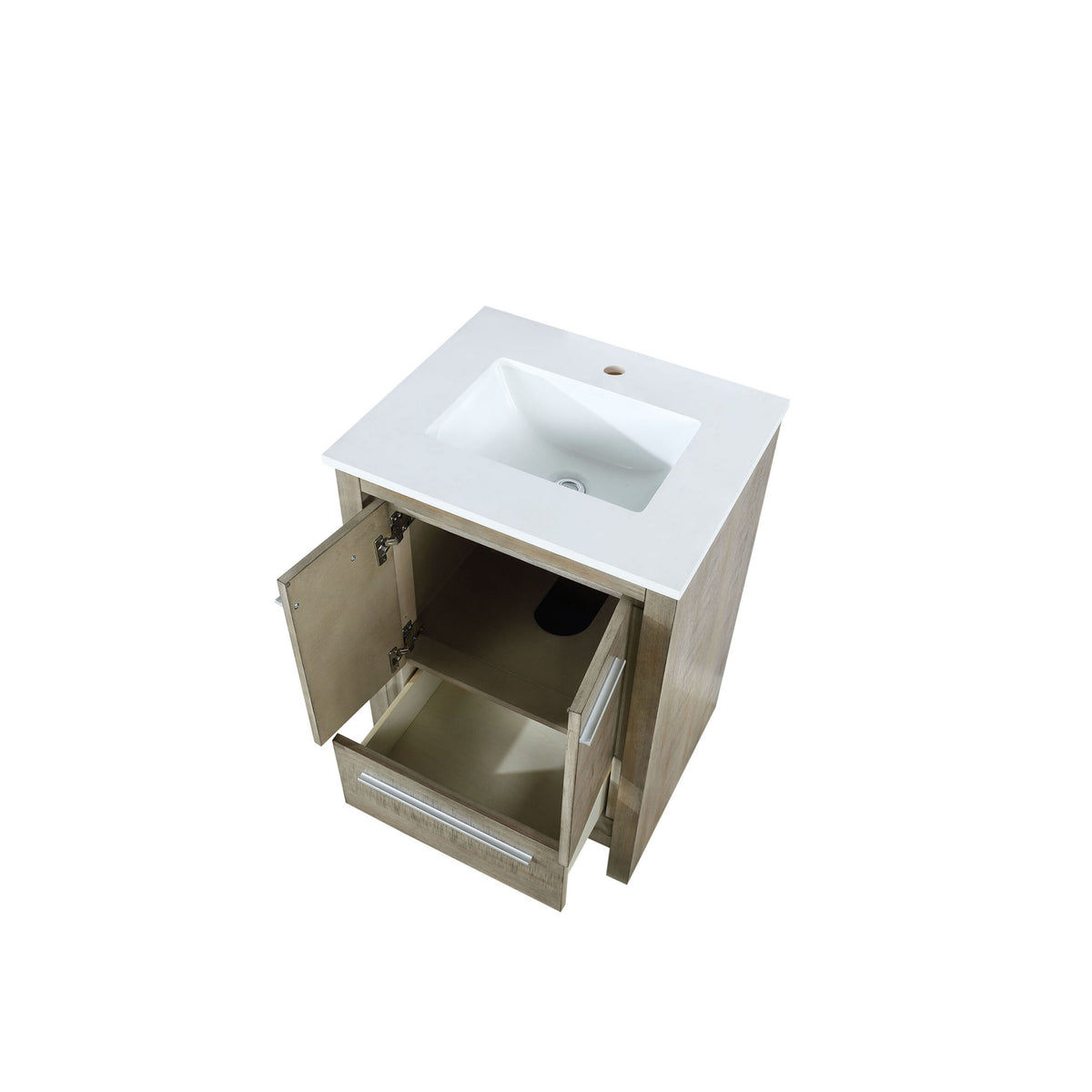 Lexora Lafarre 24 in. Rustic Acacia Single Sink Bath Vanity
