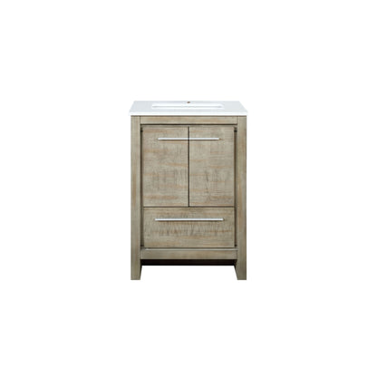 Lexora Lafarre 24 in. Rustic Acacia Single Sink Bath Vanity