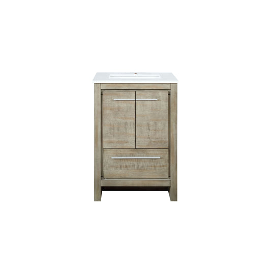 Lexora Lafarre 24 in. Rustic Acacia Single Sink Bath Vanity