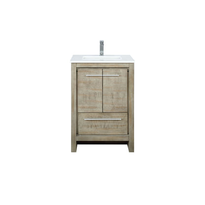 Lexora Lafarre 24 in. Rustic Acacia Single Sink Bath Vanity