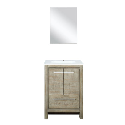 Lexora Lafarre 24 in. Rustic Acacia Single Sink Bath Vanity