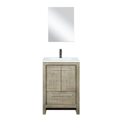 Lexora Lafarre 24 in. Rustic Acacia Single Sink Bath Vanity