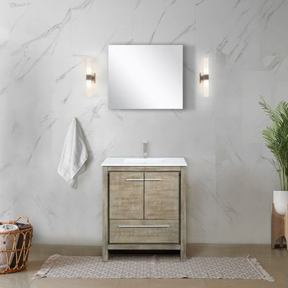 Lexora Lafarre 30 in. Rustic Acacia Single Sink Bath Vanity