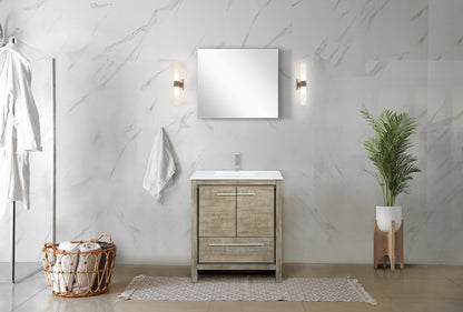 Lexora Lafarre 30 in. Rustic Acacia Single Sink Bath Vanity