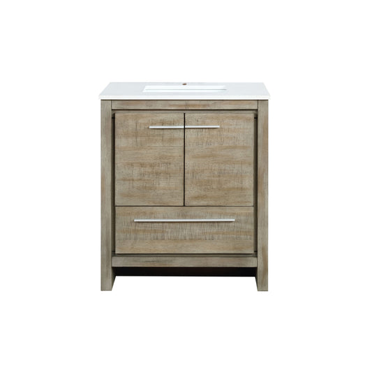 Lexora Lafarre 30 in. Rustic Acacia Single Sink Bath Vanity