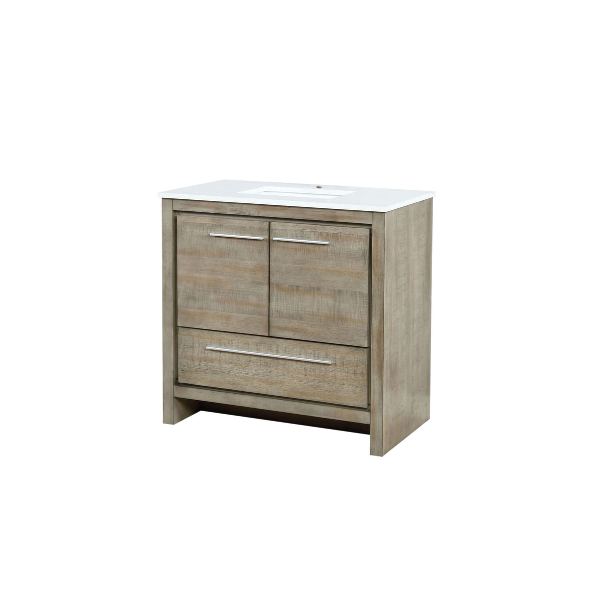 Lexora Lafarre 36 in. Rustic Acacia Single Sink Bath Vanity