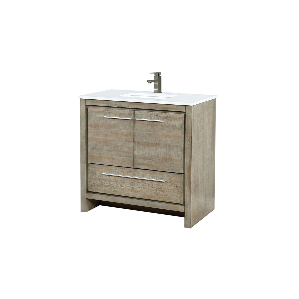 Lexora Lafarre 36 in. Rustic Acacia Single Sink Bath Vanity