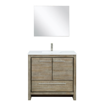 Lexora Lafarre 36 in. Rustic Acacia Single Sink Bath Vanity