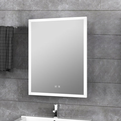 Lexora Aurorium 20 in. W x 28 in. H LED Bathroom Vanity Mirror