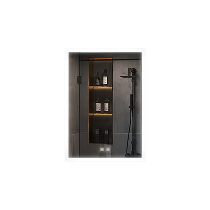 Lexora Aurorium 20 in. W x 28 in. H LED Bathroom Vanity Mirror