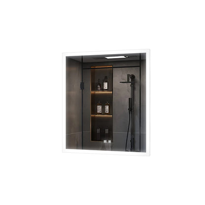 Lexora Aurorium 24 in. W x 28 in. H LED Bathroom Vanity Mirror