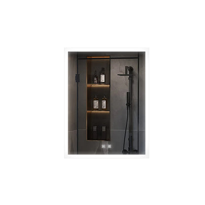 Lexora Aurorium 24 in. W x 28 in. H LED Bathroom Vanity Mirror