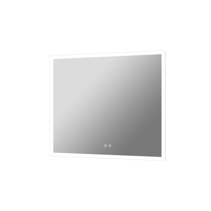 Lexora Aurorium 30 in. W x 28 in. H LED Bathroom Vanity Mirror