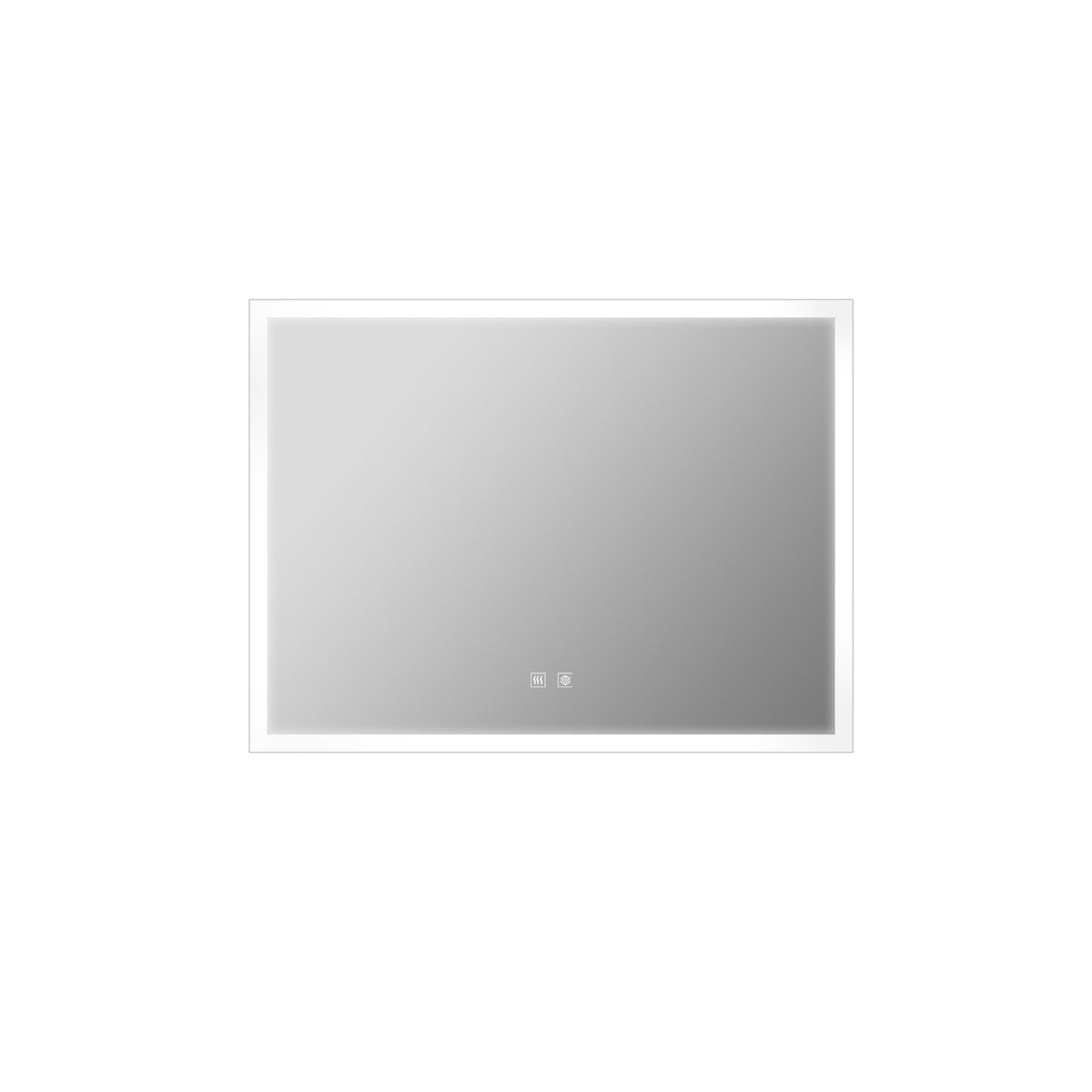 Lexora Aurorium 32 in. W x 24 in. H LED Bathroom Vanity Mirror