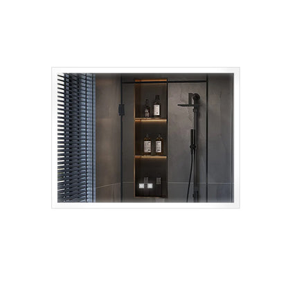 Lexora Aurorium 32 in. W x 24 in. H LED Bathroom Vanity Mirror