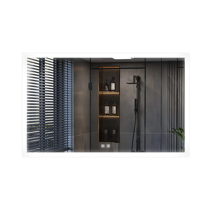 Lexora Aurorium 40 in. W x 28 in. H LED Bathroom Vanity Mirror