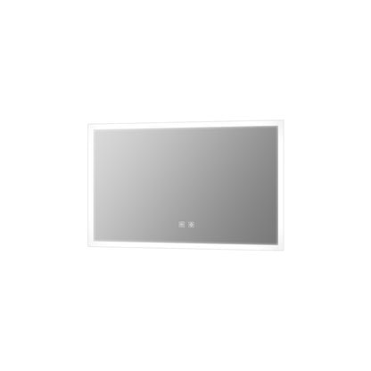 Lexora Aurorium 48 in. W x 32 in. H LED Bathroom Vanity Mirror