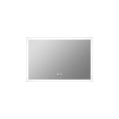 Lexora Aurorium 48 in. W x 32 in. H LED Bathroom Vanity Mirror