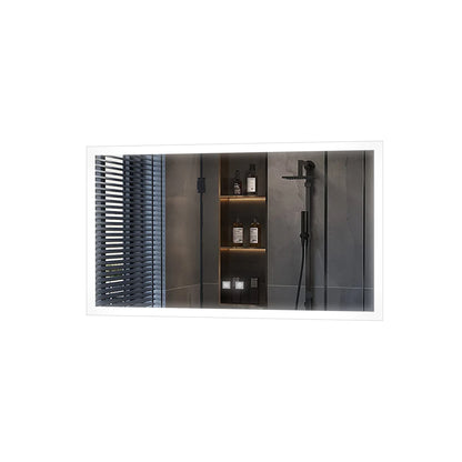 Lexora Aurorium 60 in. W x 32 in. H LED Bathroom Vanity Mirror