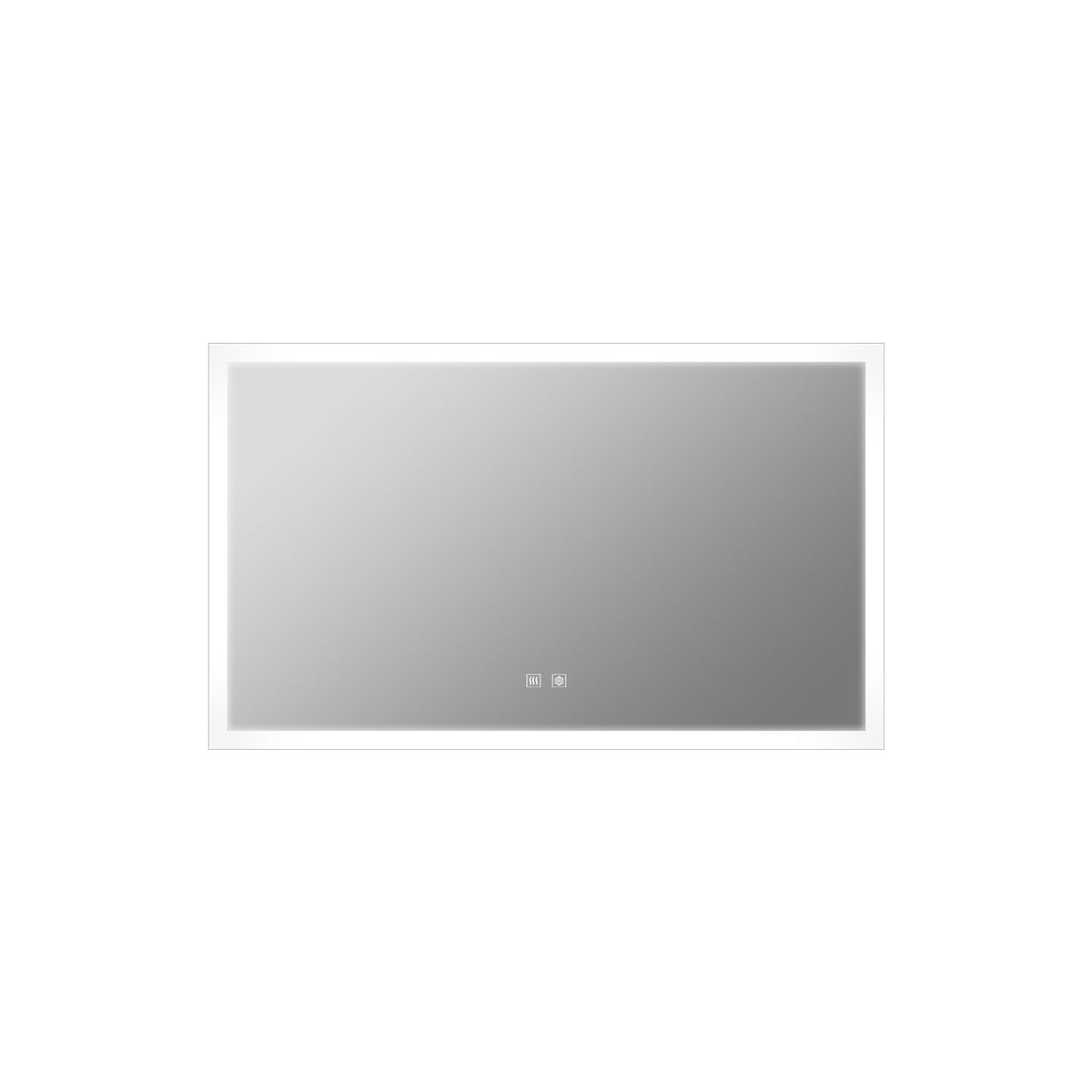 Lexora Aurorium 60 in. W x 32 in. H LED Bathroom Vanity Mirror